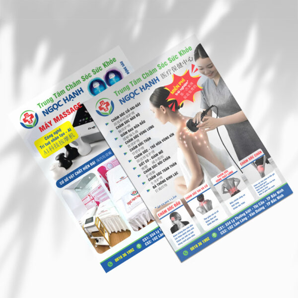 Thiết kế tờ rơi song ngữ Việt Trung