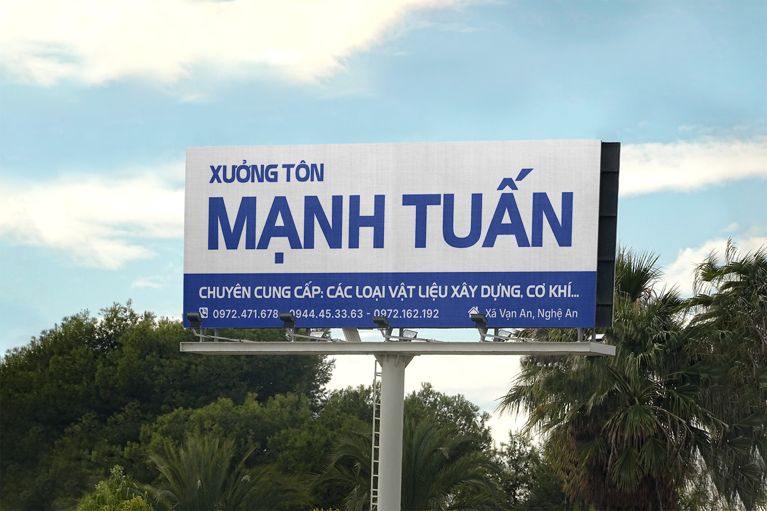 Thiết kế biển quảng cáo Xưởng cán tôn, nhà máy, nhà xưởng - Ảnh 3