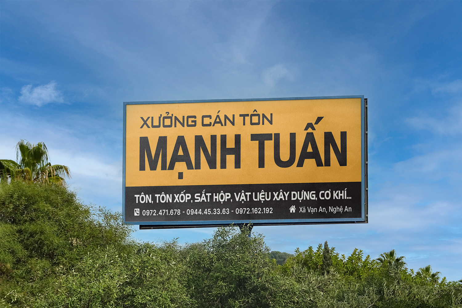 Thiết kế biển quảng cáo Xưởng cán tôn, nhà máy, nhà xưởng - Ảnh 4