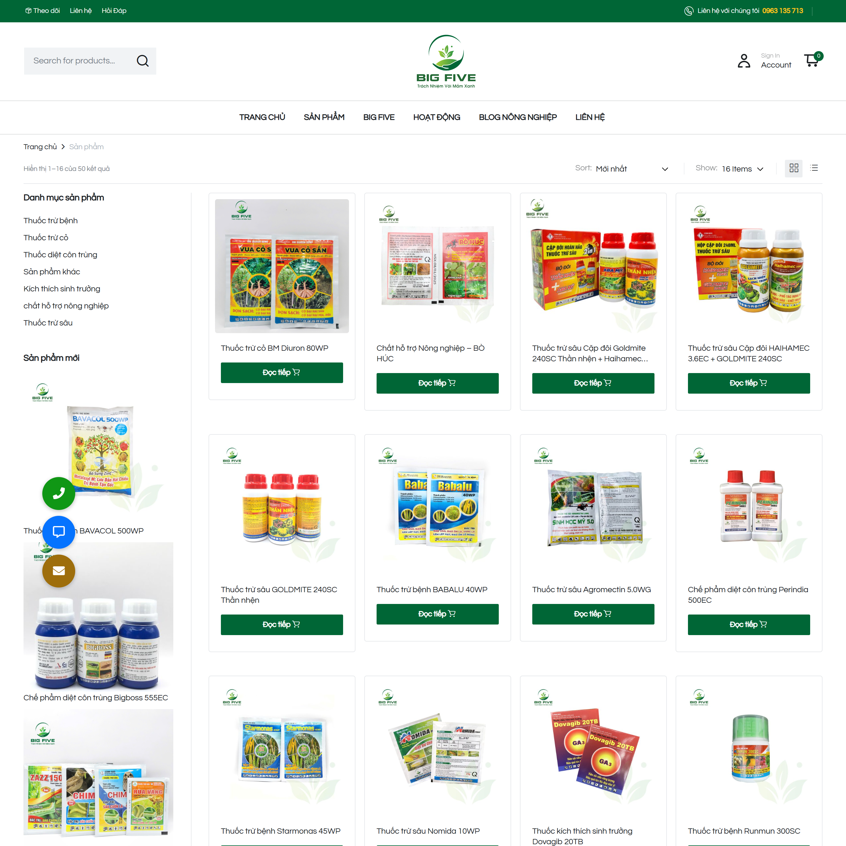 Thiết kế website Nông nghiệp phong cách màu xanh - Ảnh 6