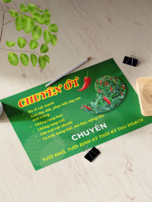 Thiết kế tờ rơi phân bón dinh dưỡng cho cây ớt