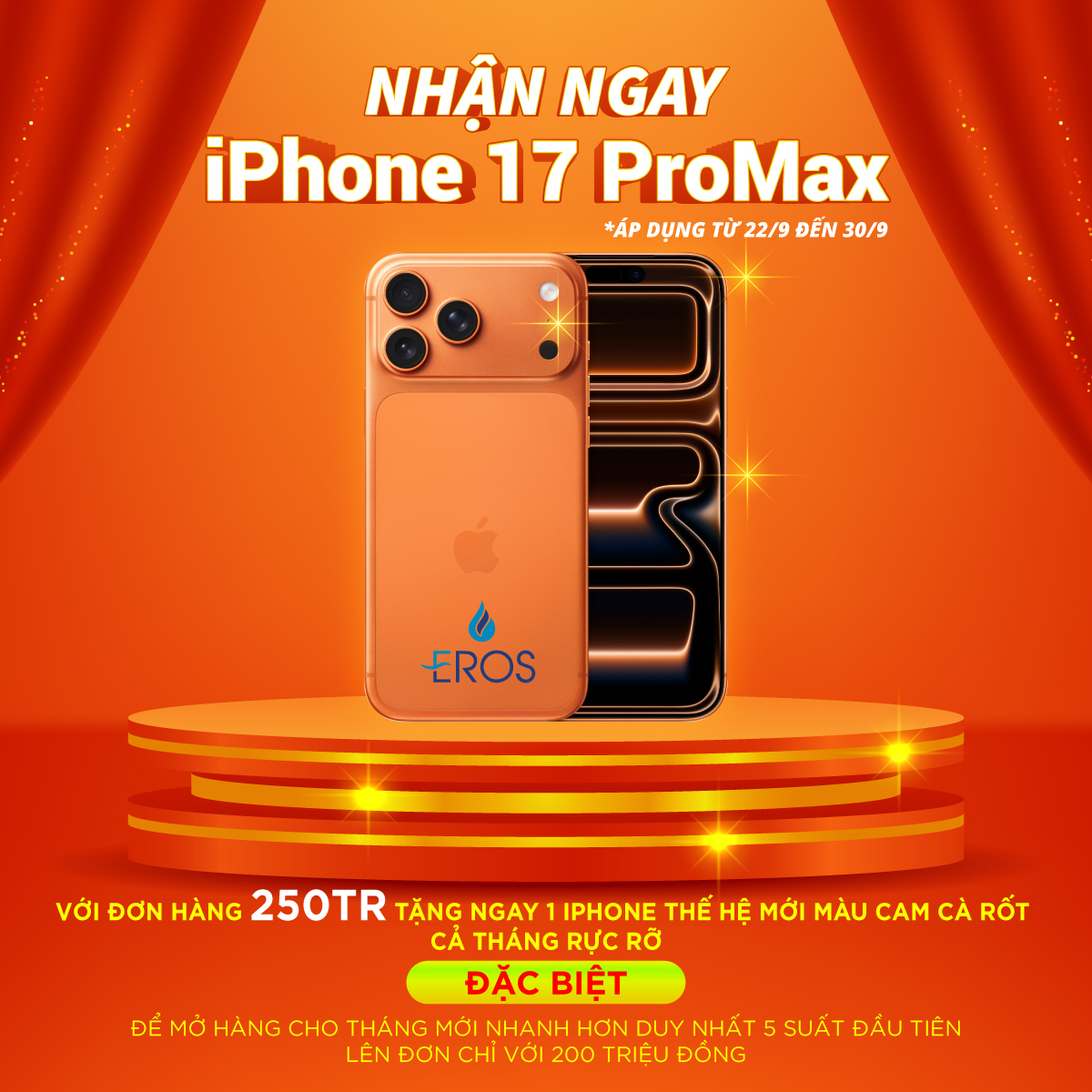 Thiết kế banner quảng cáo khuyến mãi iPhone17 hình vuông - Ảnh 4