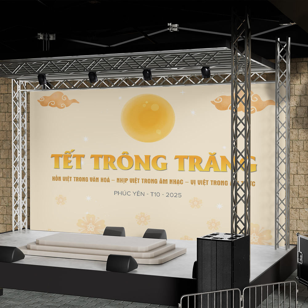 Thiết kế phông nền - backdrop sự kiện Tết trung thu - Ảnh 2