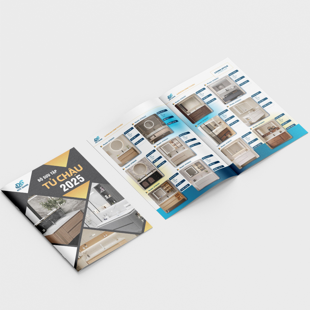 Thiết kế catalogue tủ chậu nhà tắm - Ảnh 2
