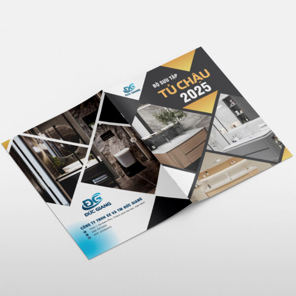 Thiết kế catalogue tủ chậu nhà tắm