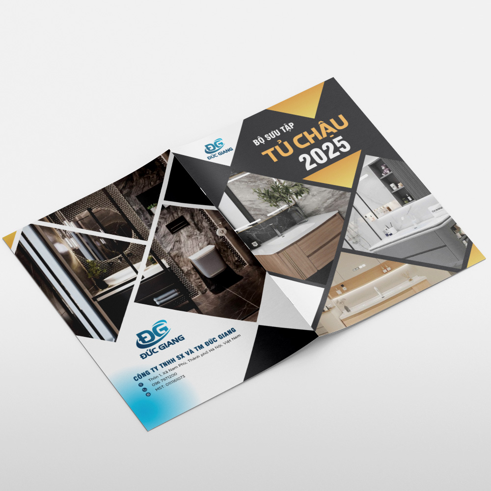 Thiết kế catalogue tủ chậu nhà tắm