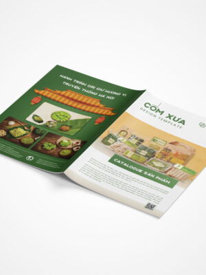 Thiết kế Catalog sản phẩm Nông sản, OCOP, Cốm, Đặc sản truyền thống