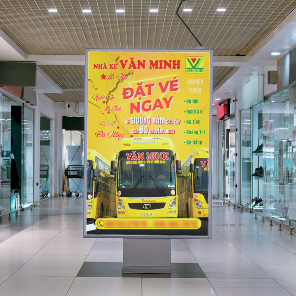 Thiết kế Poster dịch vụ vận tải hành khách