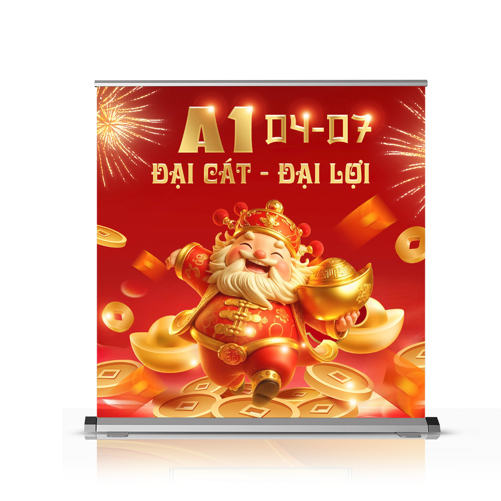 Thiết kế phông nền backdrop sự kiện tất niên cuối năm màu đỏ - Ảnh 2