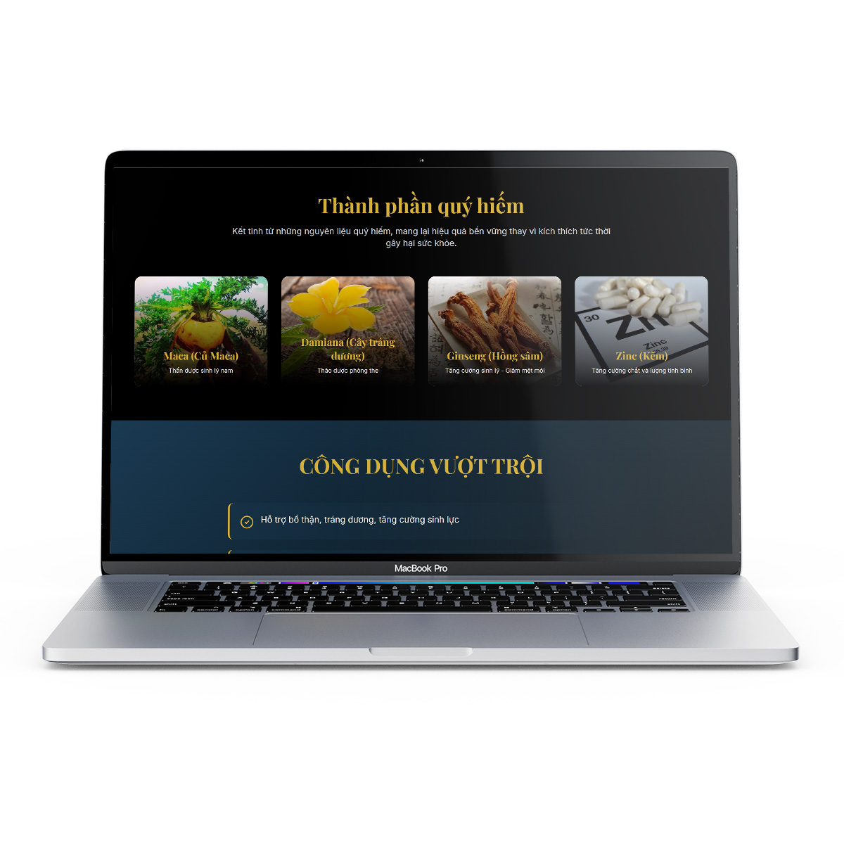 Thiết kế trang web giới thiệu sản phẩm landing page sản phẩm sinh lý nam - Ảnh 3