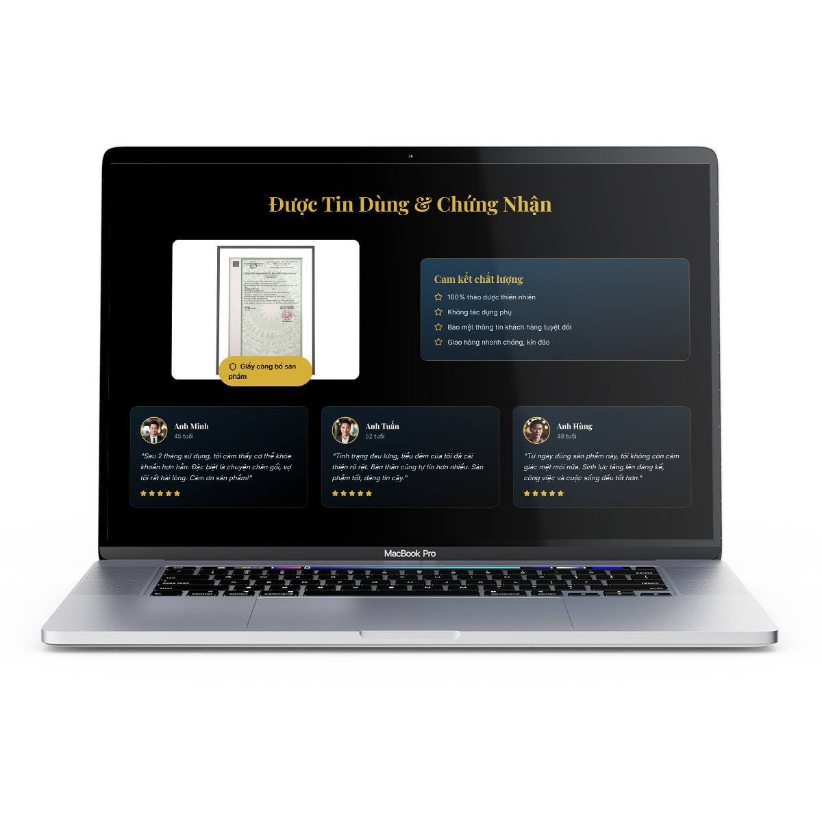 Thiết kế trang web giới thiệu sản phẩm landing page sản phẩm sinh lý nam - Ảnh 4