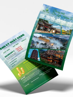 Thiết kế tờ rơi quảng cáo chương trình du lịch doanh nghiệp