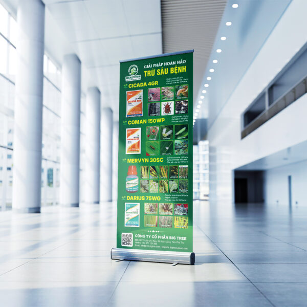 Thiết kế standee quảng cáo sản phẩm vật tư nông nghiệp